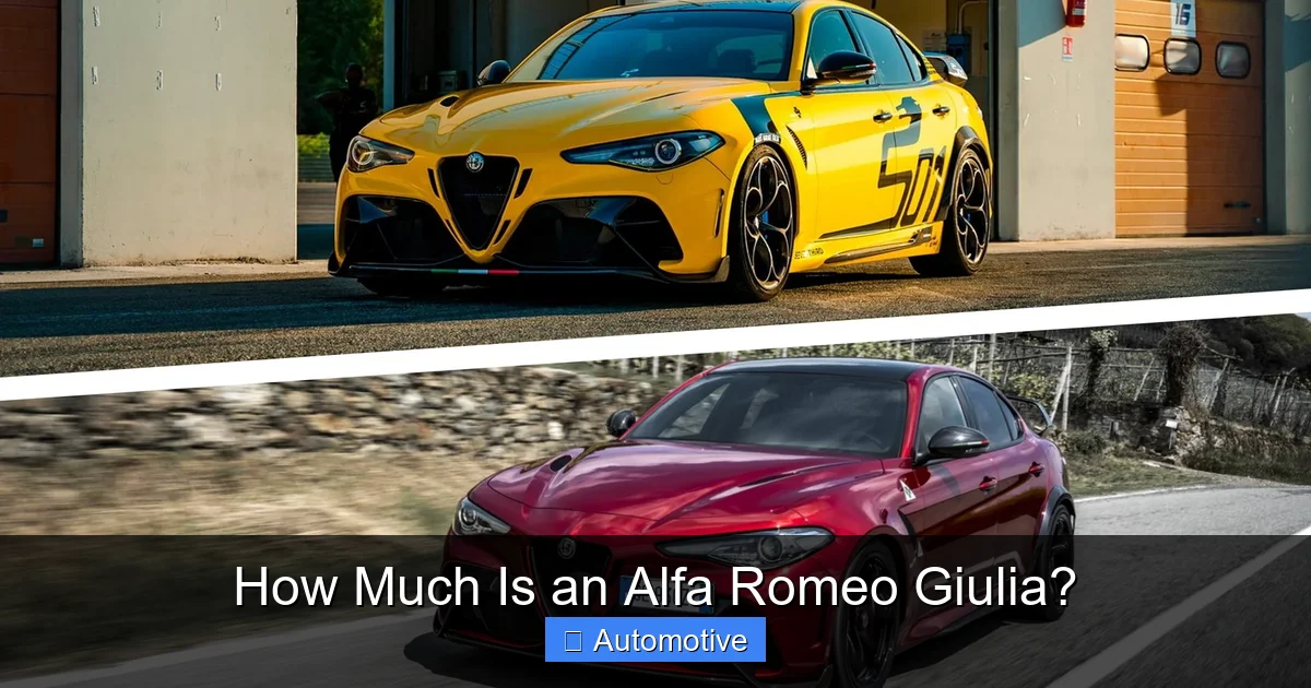 How Much Is an Alfa Romeo Giulia?