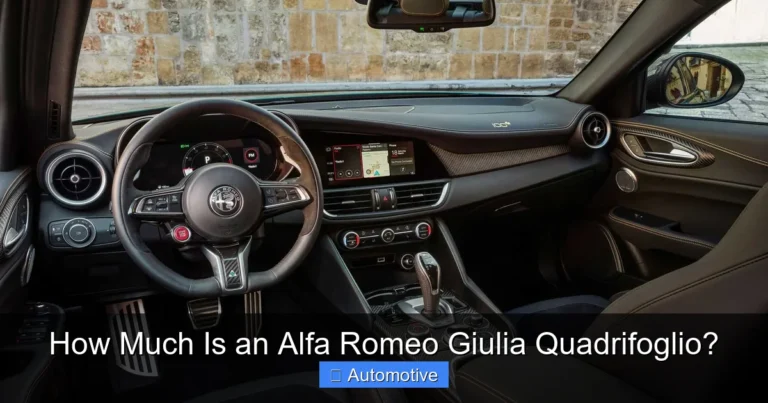 How Much Is an Alfa Romeo Giulia Quadrifoglio?