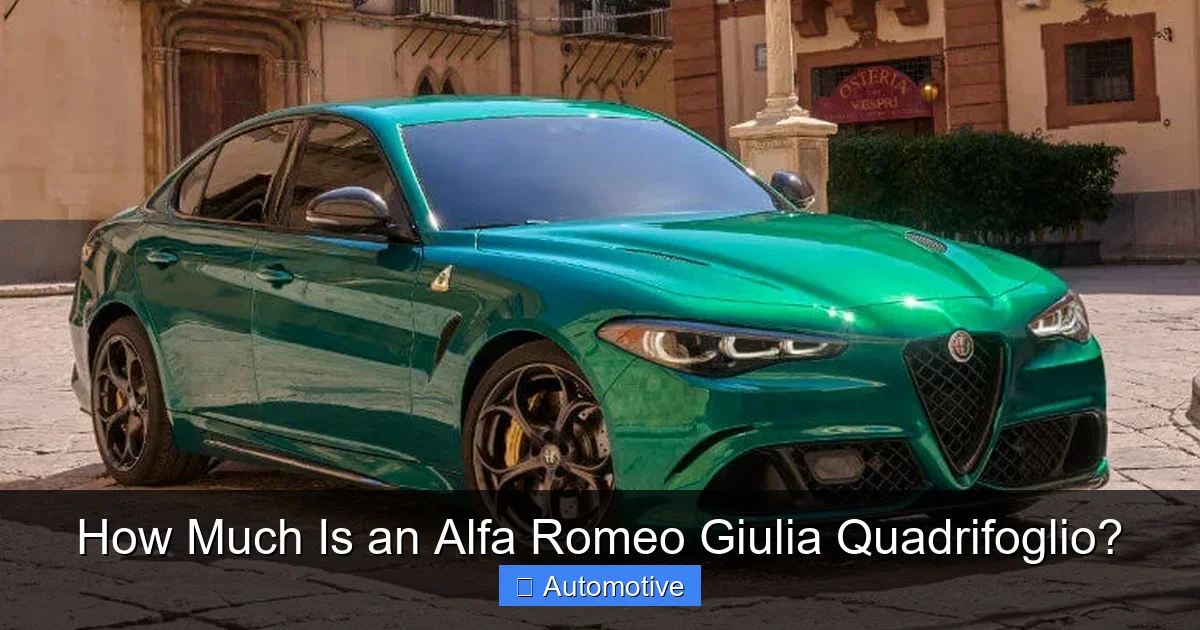 How Much Is an Alfa Romeo Giulia Quadrifoglio?