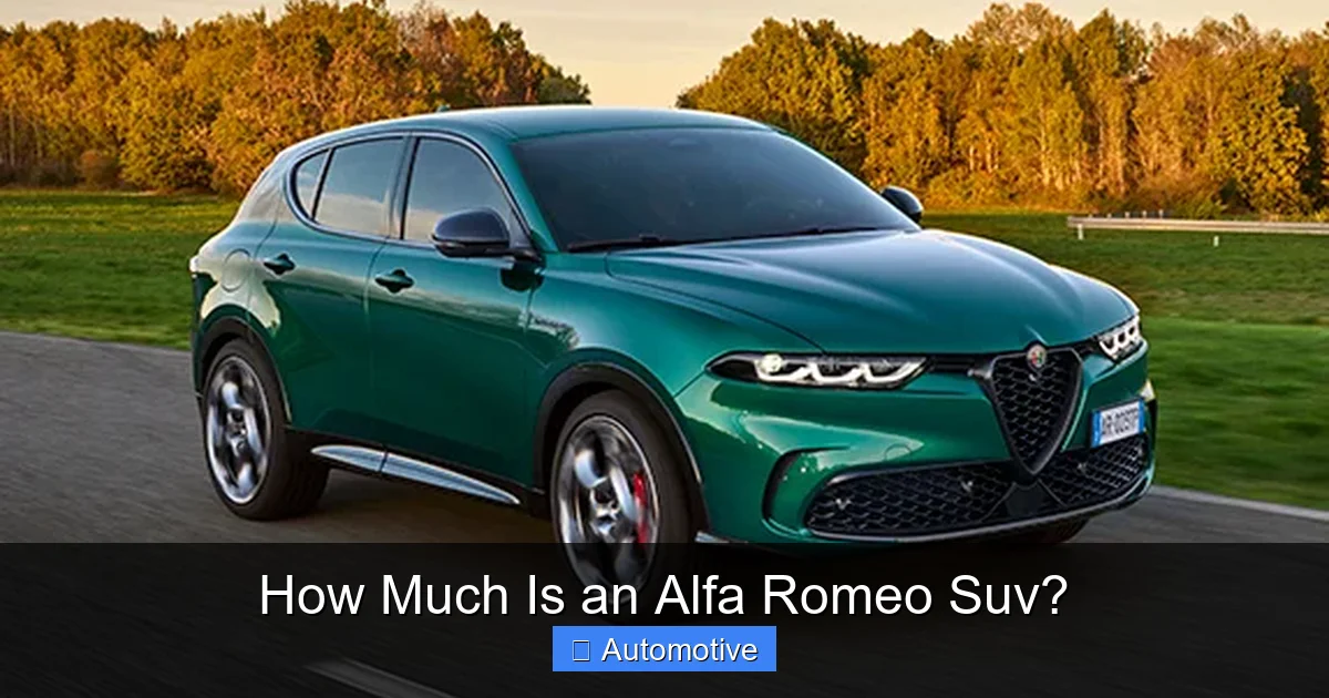 How Much Is an Alfa Romeo Suv?