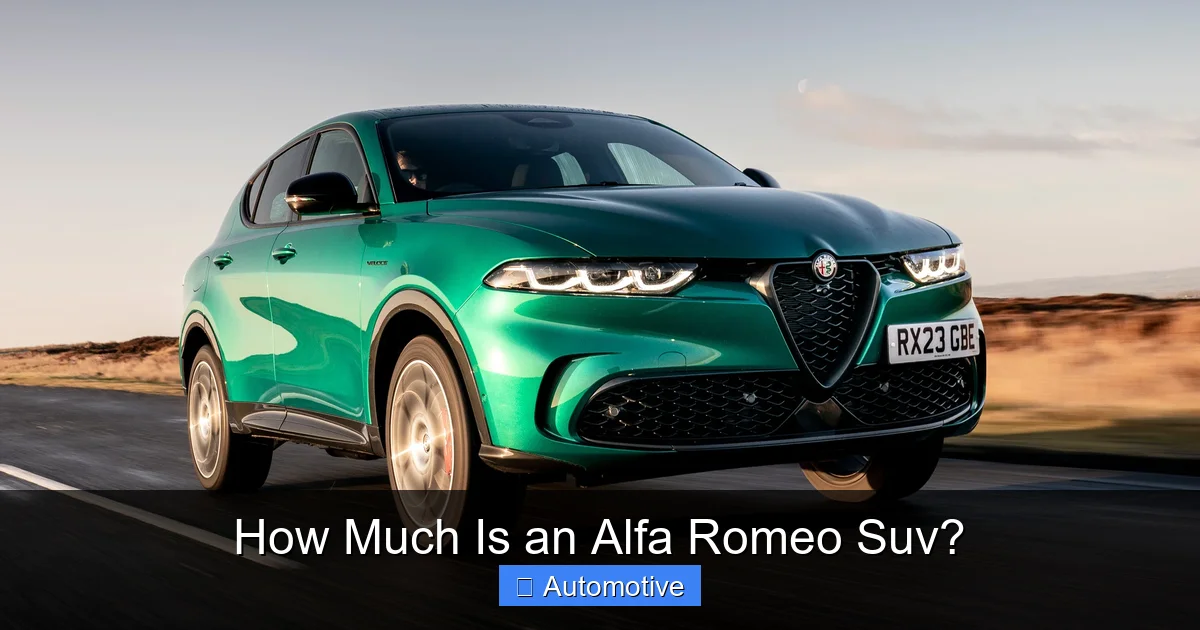 How Much Is an Alfa Romeo Suv?