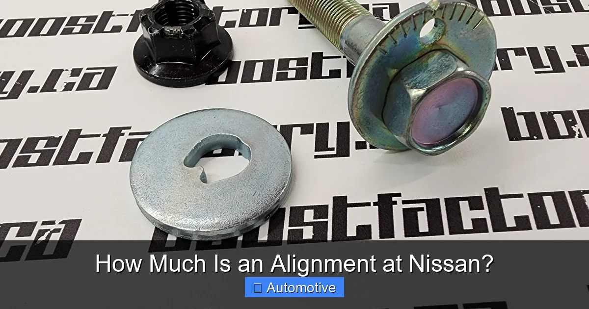 How Much Is an Alignment at Nissan?