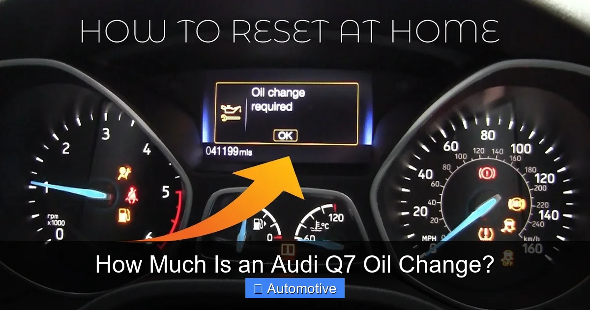 How Much Is an Audi Q7 Oil Change?