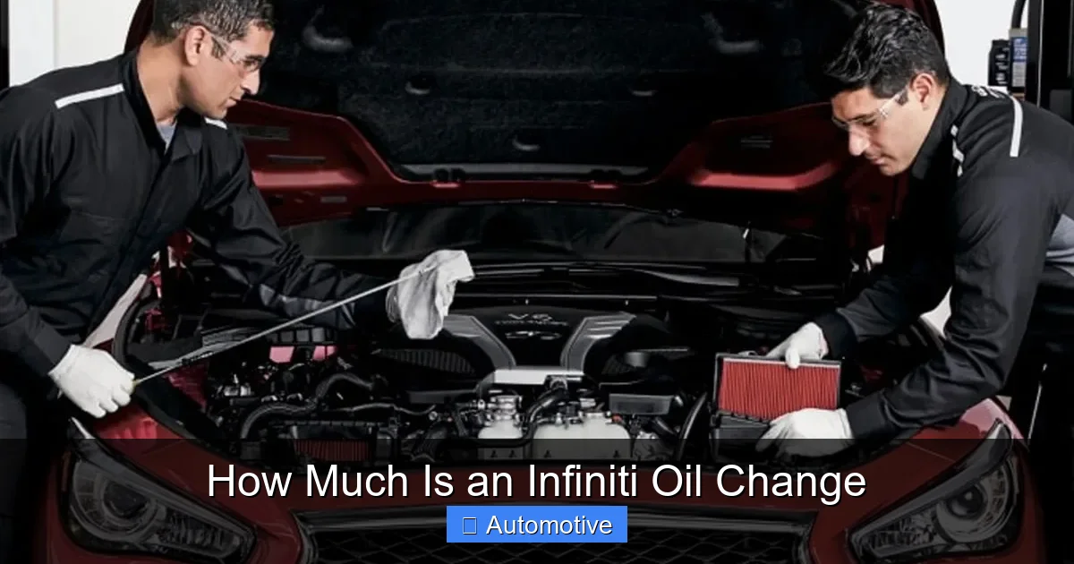 How Much Is an Infiniti Oil Change