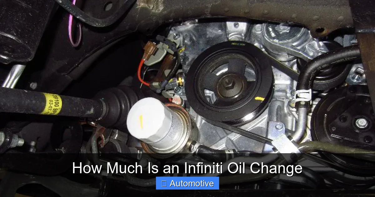 How Much Is an Infiniti Oil Change