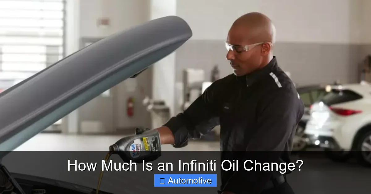 How Much Is an Infiniti Oil Change?
