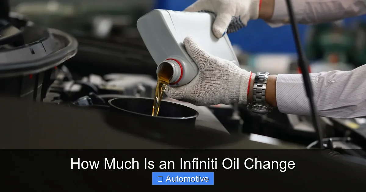 How Much Is an Infiniti Oil Change