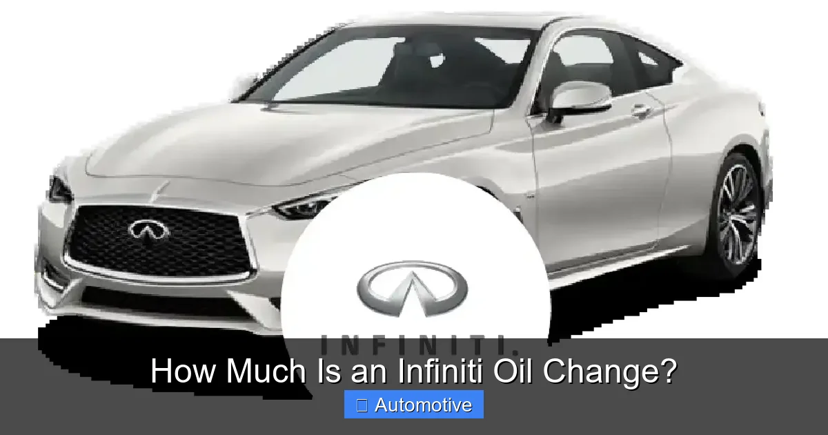 How Much Is an Infiniti Oil Change?