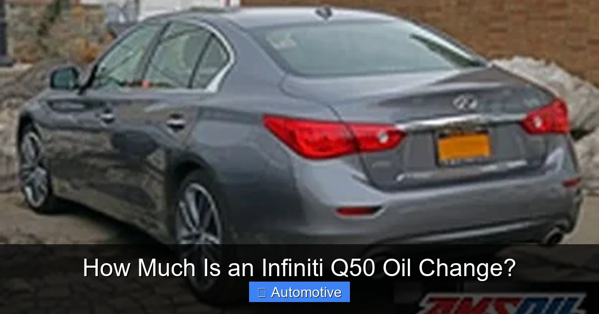How Much Is an Infiniti Q50 Oil Change?