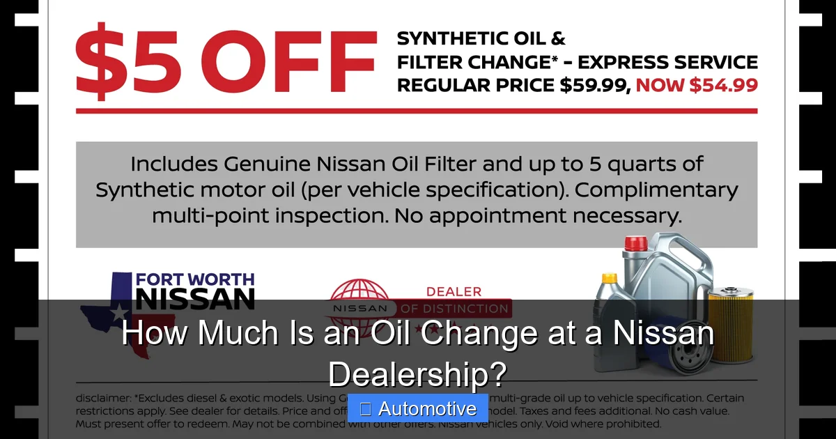 Surprising How Much Does Nissan Charge For An Oil Change Gallery