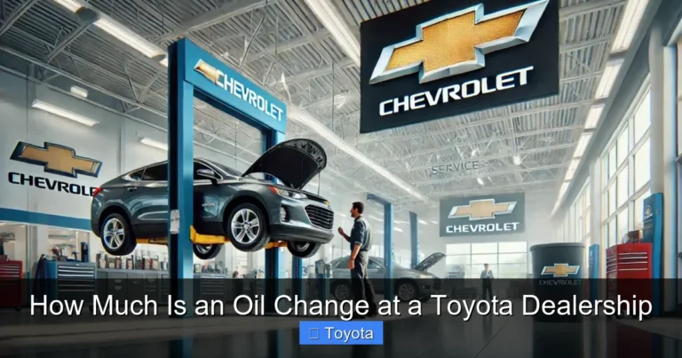 How Much Is an Oil Change at a Toyota Dealership