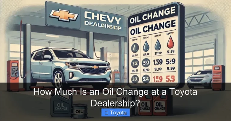 How Much Is an Oil Change at a Toyota Dealership?