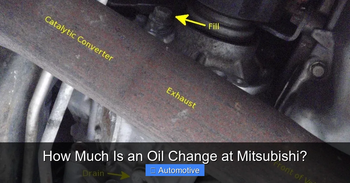 How Much Is an Oil Change at Mitsubishi?