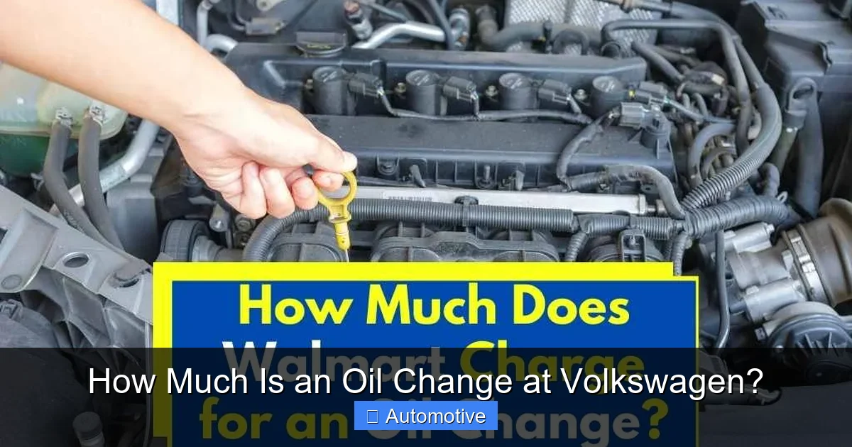 How Much Is an Oil Change at Volkswagen?