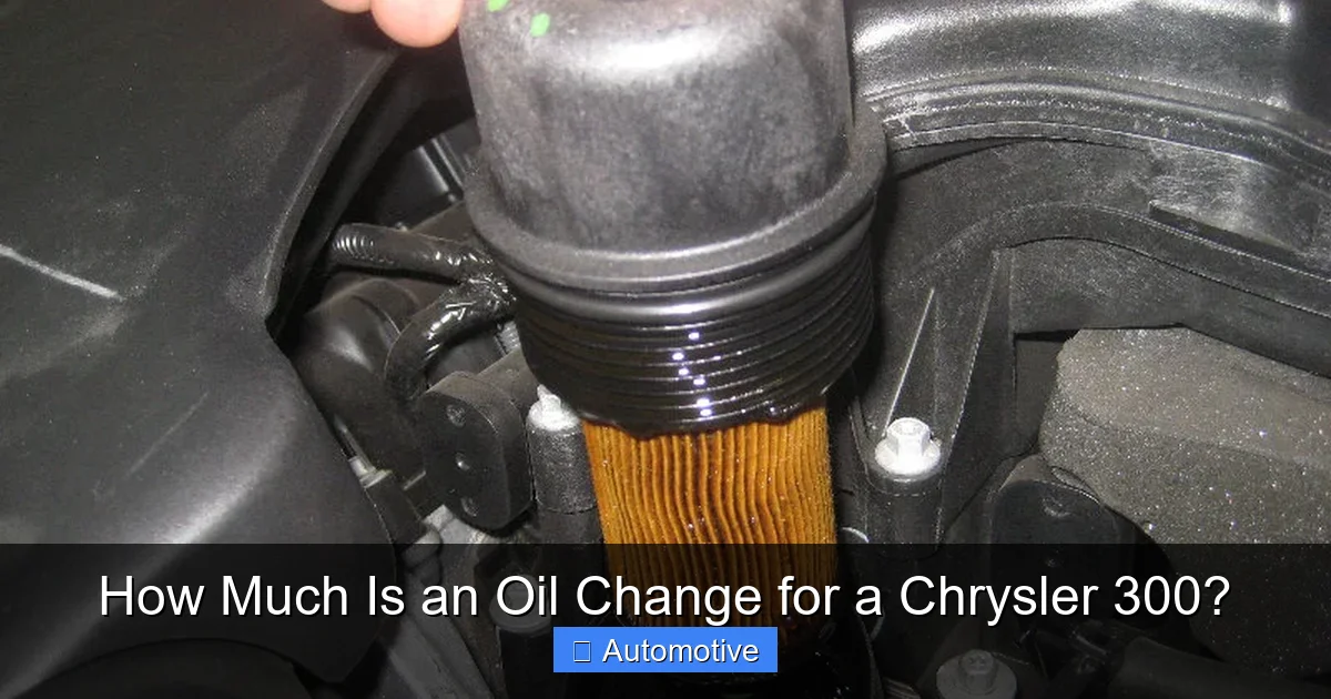 How Much Is an Oil Change for a Chrysler 300?
