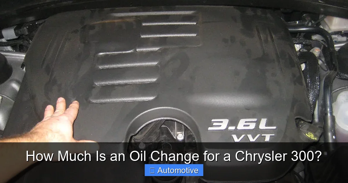 How Much Is an Oil Change for a Chrysler 300?
