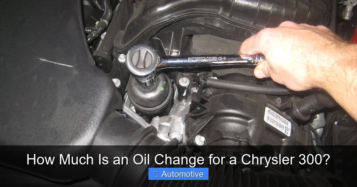 How Much Is an Oil Change for a Chrysler 300?