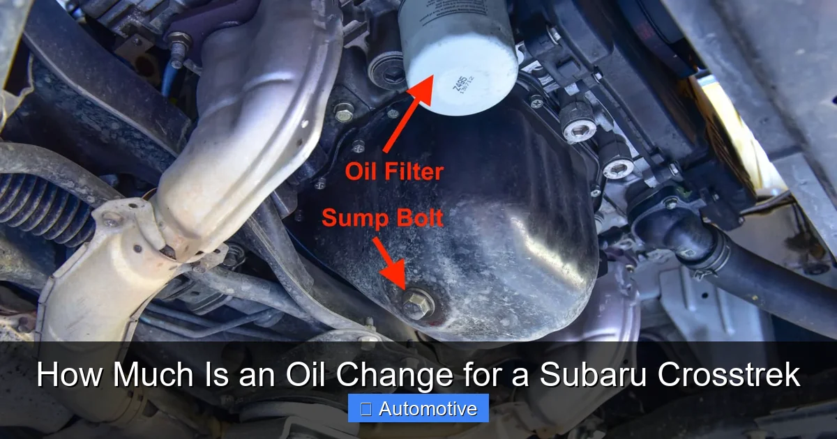 How Much Is an Oil Change for a Subaru Crosstrek