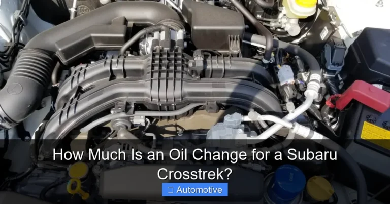 How Much Is an Oil Change for a Subaru Crosstrek?