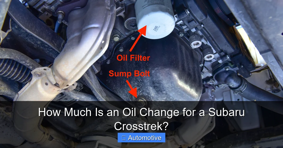 How Much Is an Oil Change for a Subaru Crosstrek?