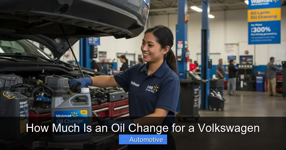 How Much Is an Oil Change for a Volkswagen