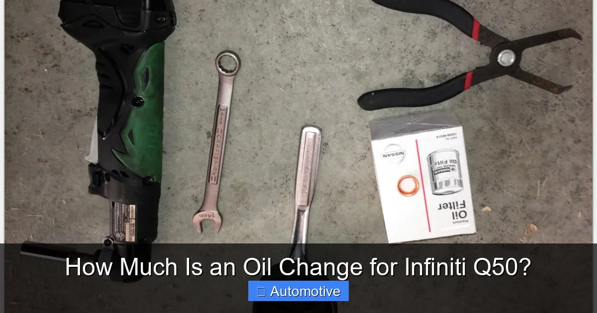 How Much Is an Oil Change for Infiniti Q50?