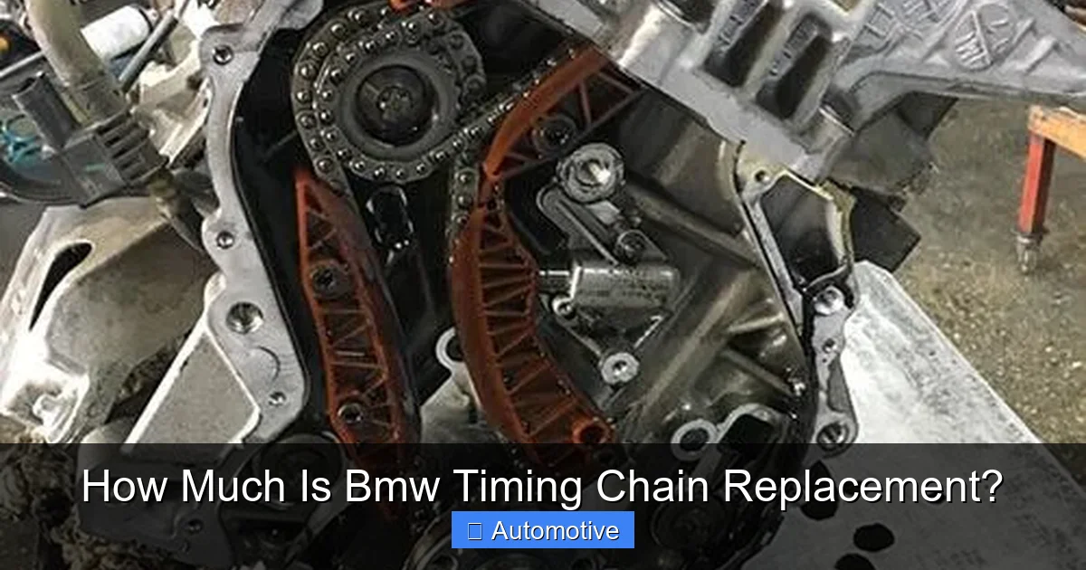 How Much Is Bmw Timing Chain Replacement?