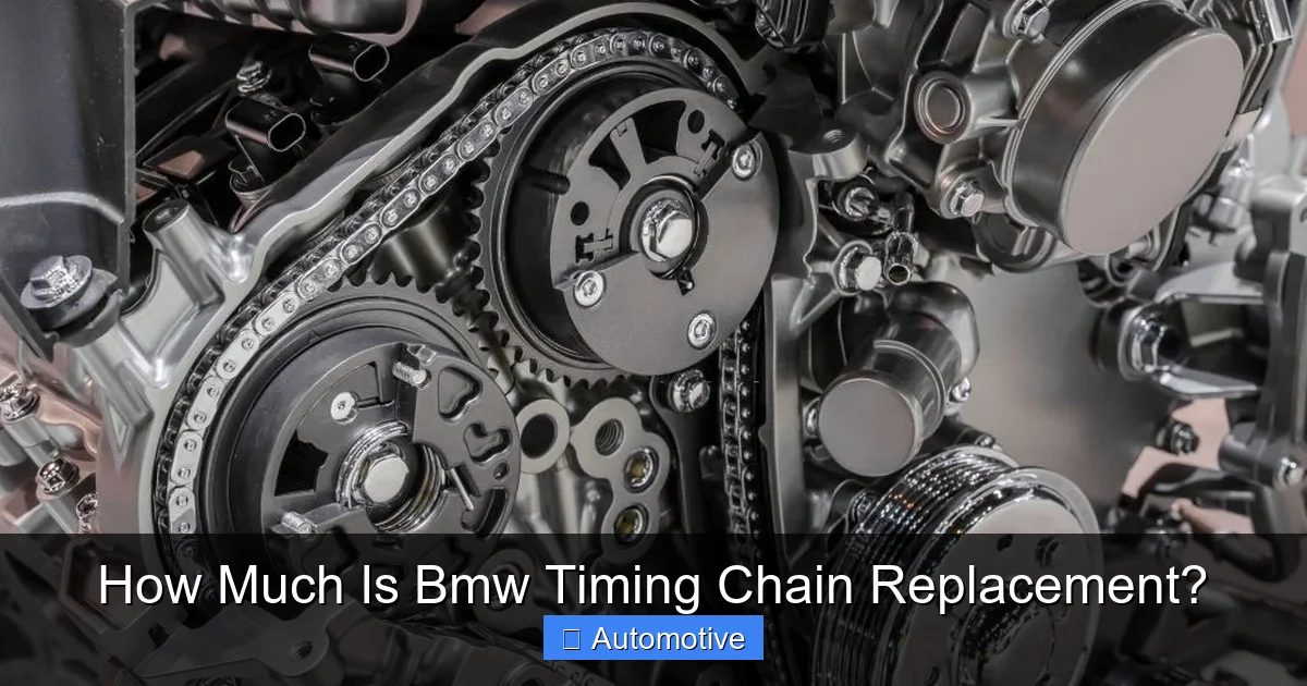 How Much Is Bmw Timing Chain Replacement?