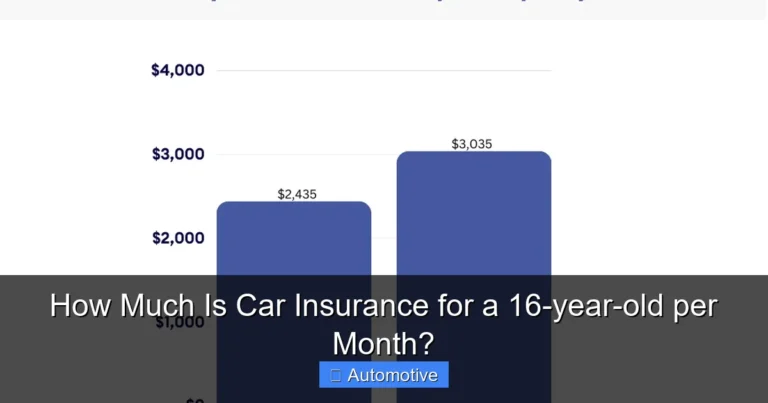 How Much Is Car Insurance for a 16-year-old per Month?