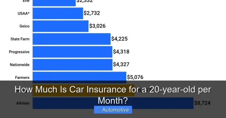How Much Is Car Insurance for a 20-year-old per Month?