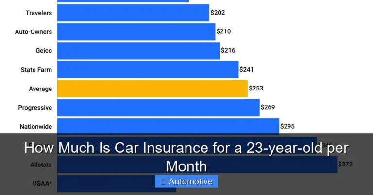 How Much Is Car Insurance for a 23-year-old per Month