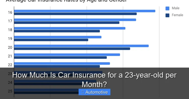 How Much Is Car Insurance for a 23-year-old per Month?