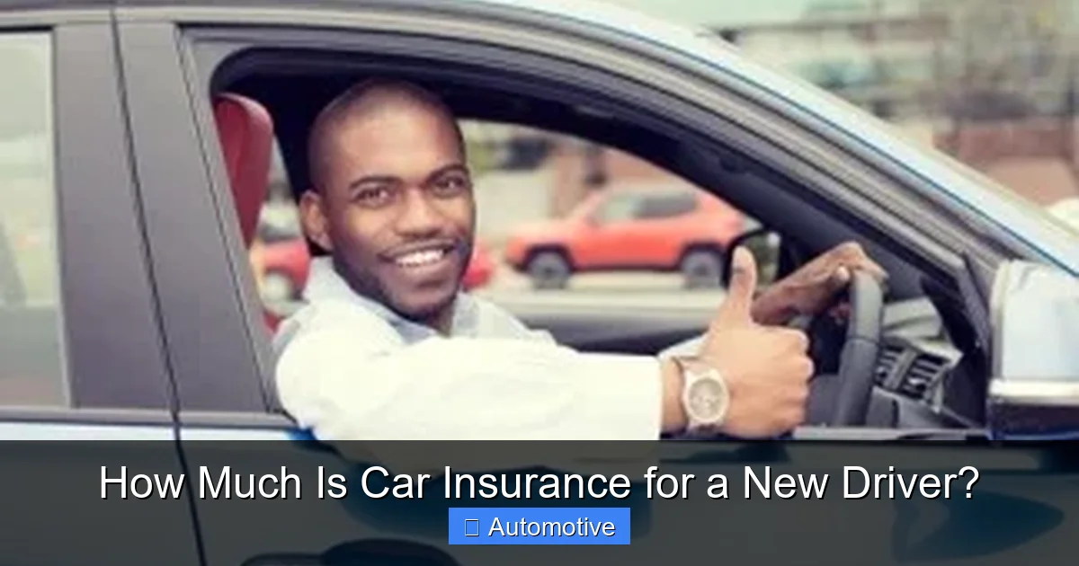 How Much Is Car Insurance for a New Driver?