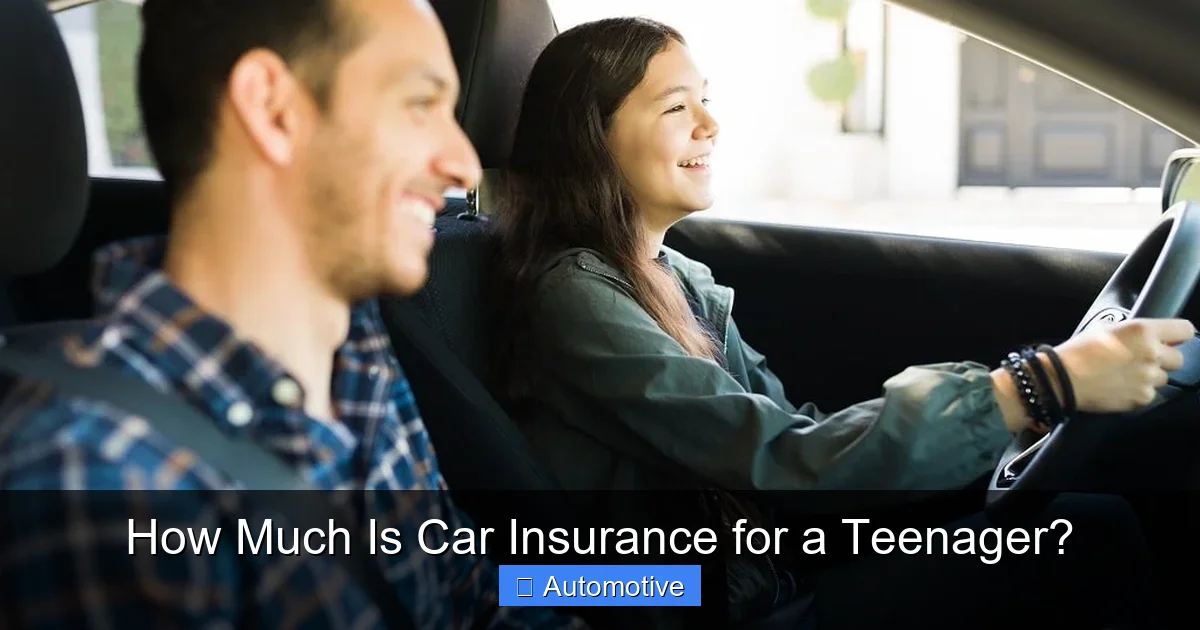 How Much Is Car Insurance for a Teenager?