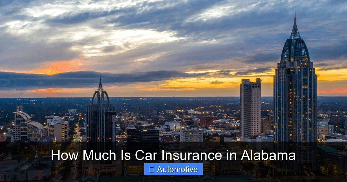 How Much Is Car Insurance in Alabama