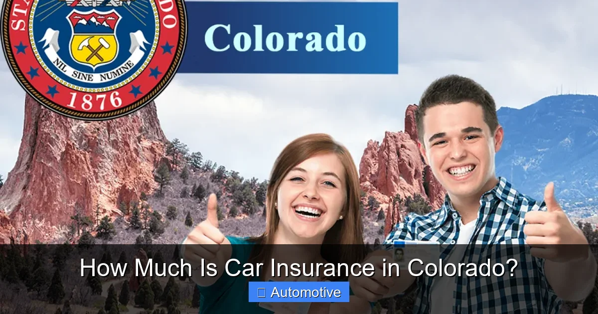 How Much Is Car Insurance in Colorado?