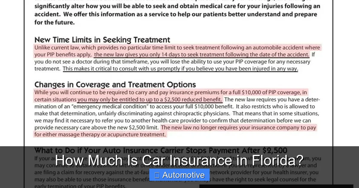 How Much Is Car Insurance in Florida?