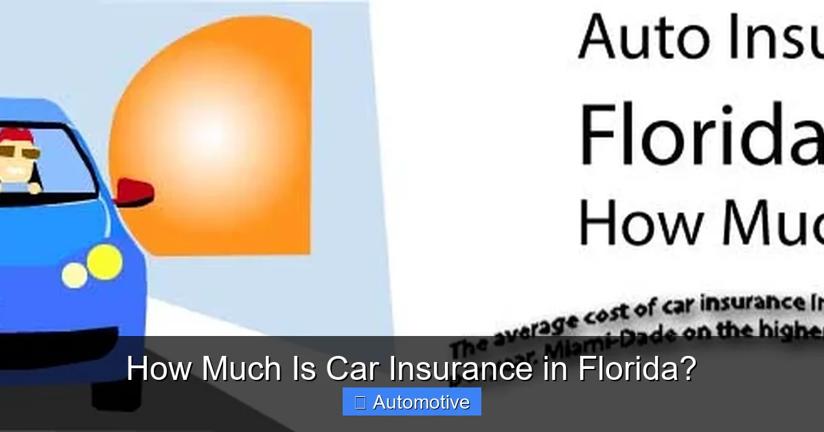 How Much Is Car Insurance in Florida?