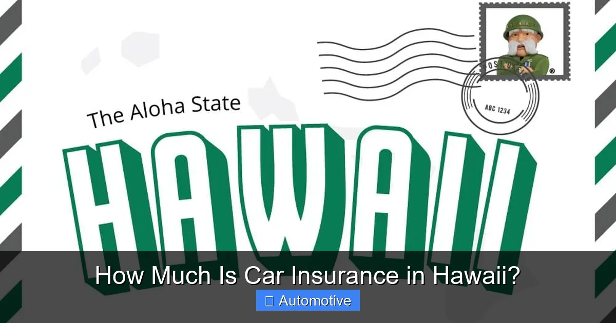 How Much Is Car Insurance in Hawaii?