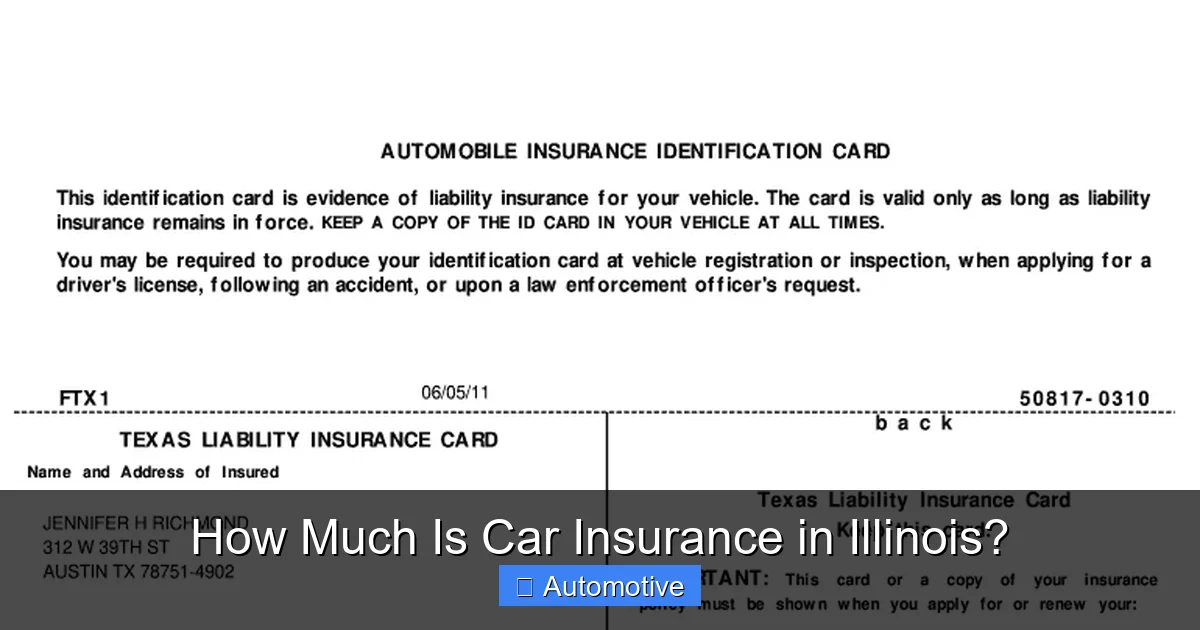 How Much Is Car Insurance in Illinois?