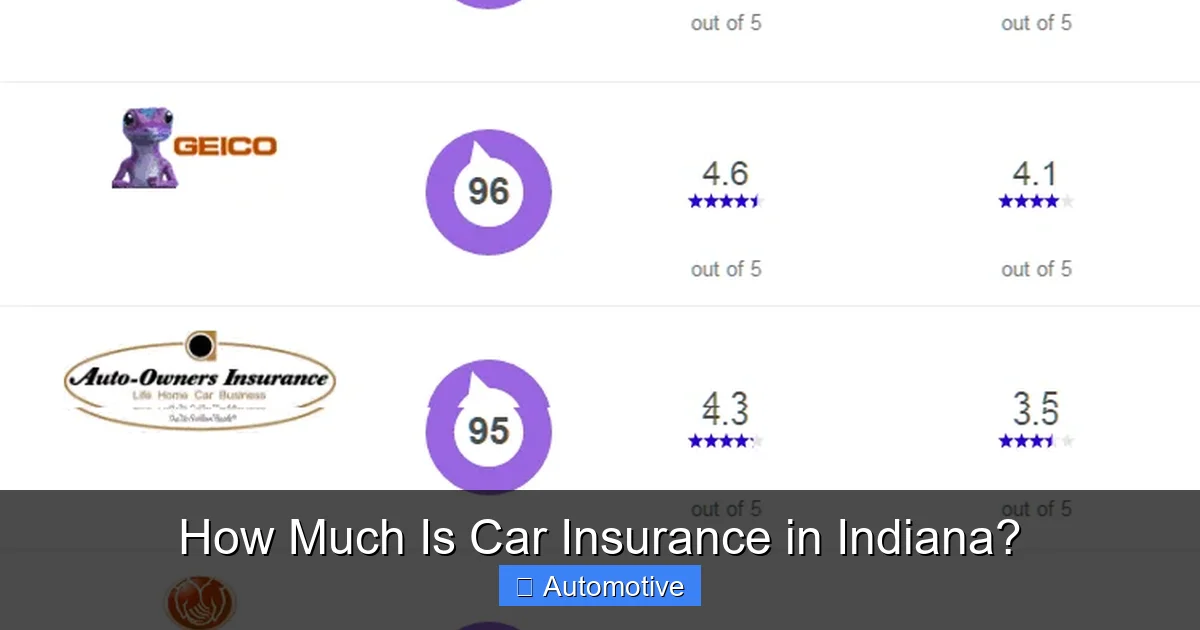 How Much Is Car Insurance in Indiana?