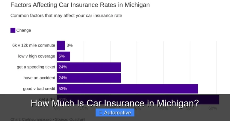 How Much Is Car Insurance in Michigan?