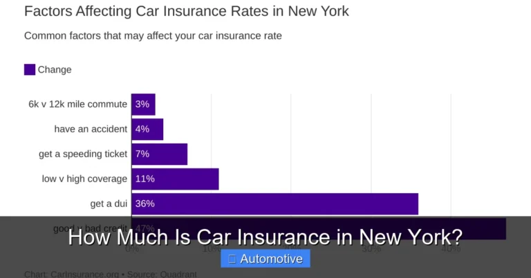 How Much Is Car Insurance in New York?