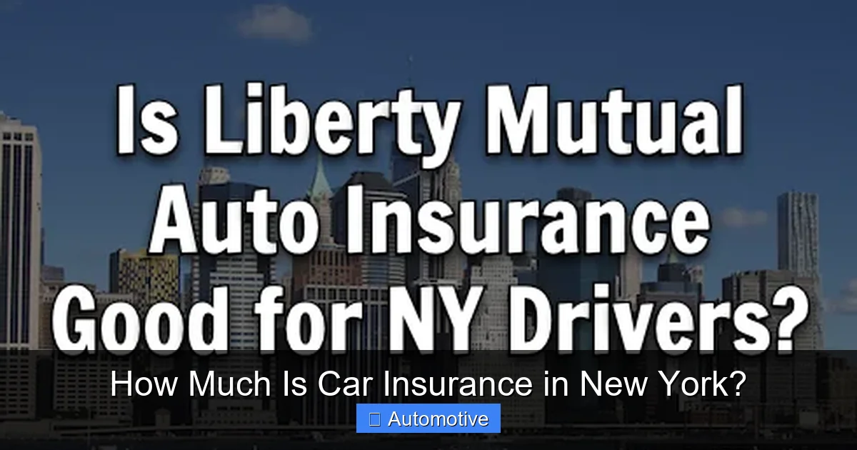 How Much Is Car Insurance in New York?