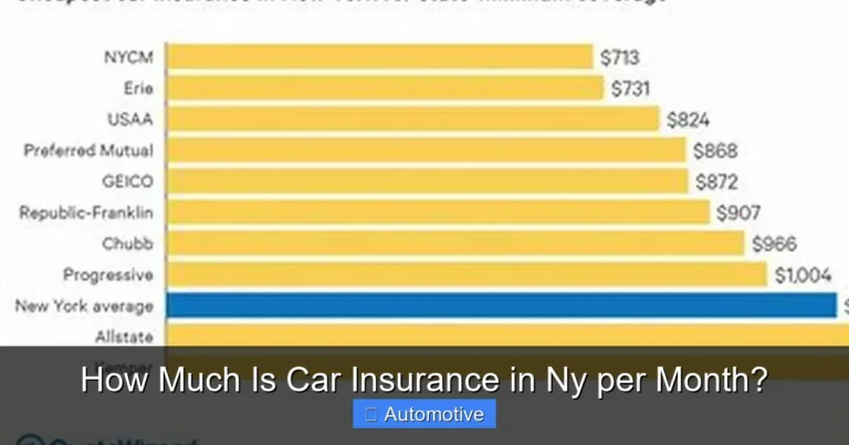 How Much Is Car Insurance in Ny per Month?