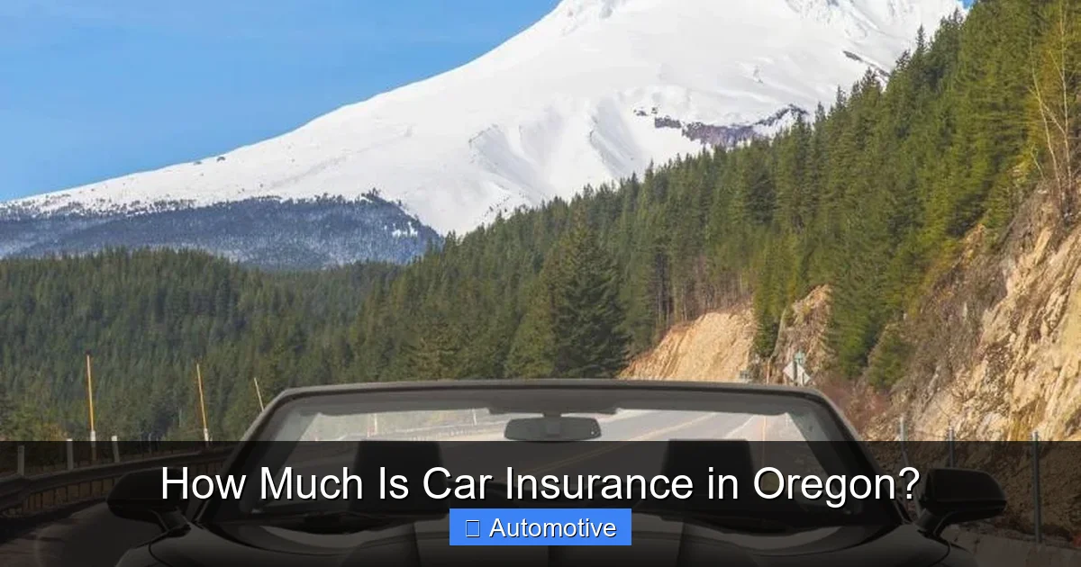 How Much Is Car Insurance in Oregon?