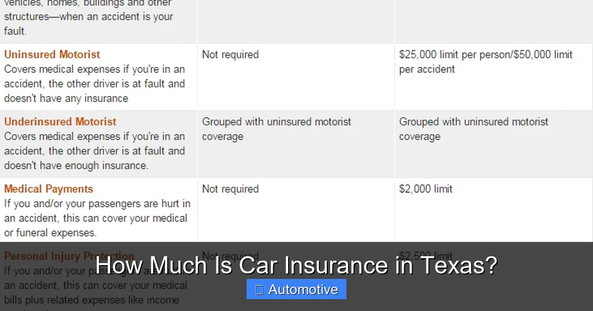 How Much Is Car Insurance in Texas?