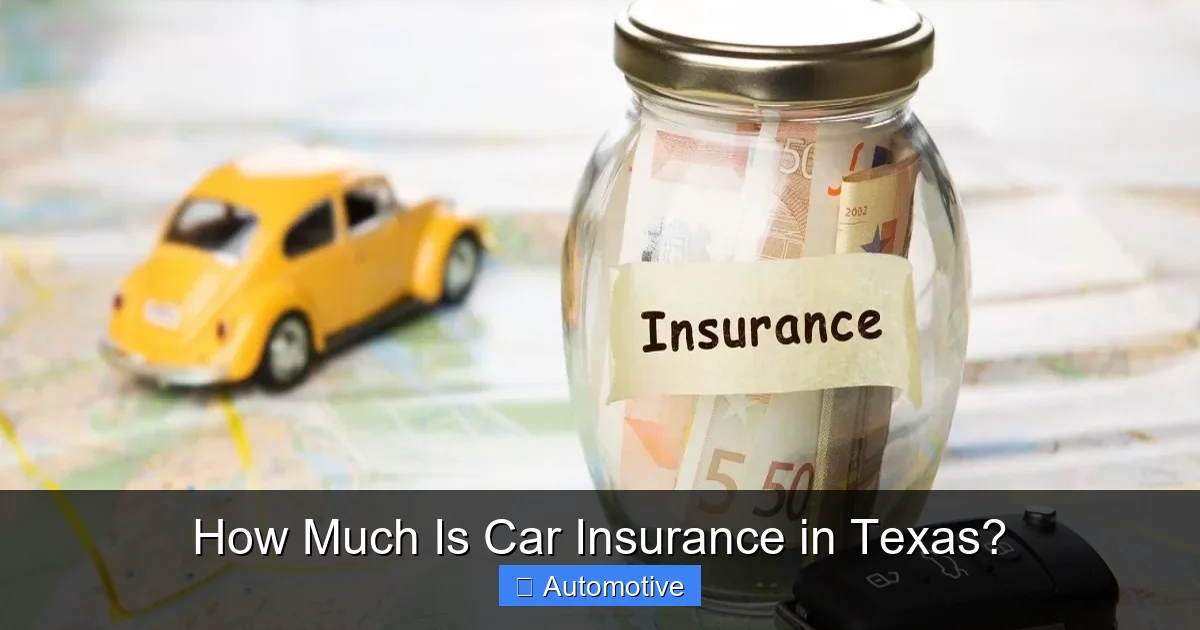 How Much Is Car Insurance in Texas?