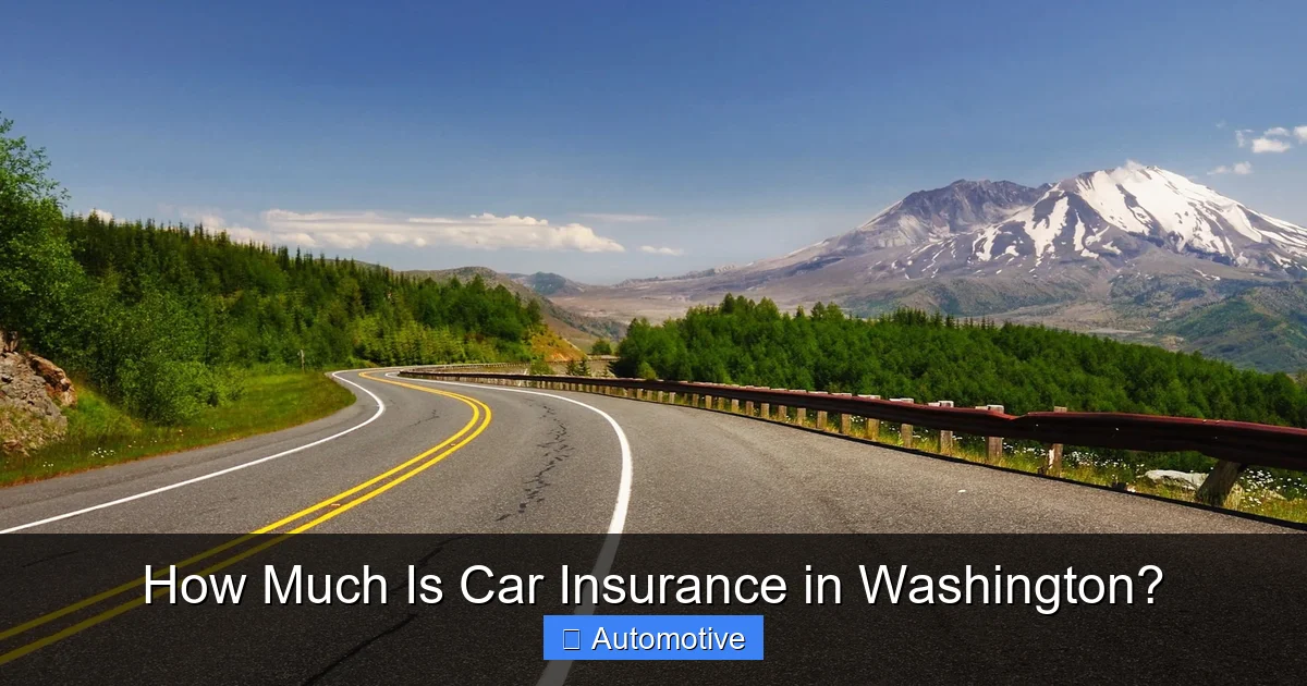 How Much Is Car Insurance in Washington?