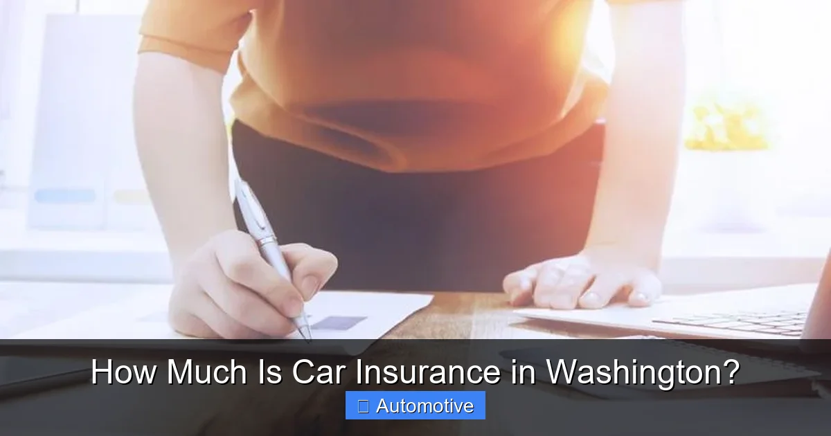 How Much Is Car Insurance in Washington?